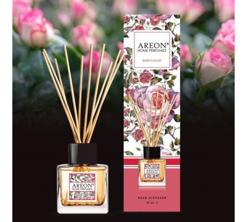 Ароматизатор для дома Areon STICKS GARDEN Rose Valley (Долина роз) 50мл. Ароматизатор для дома Areon STICKS GARDEN Rose Valley (Долина роз) 50мл.
