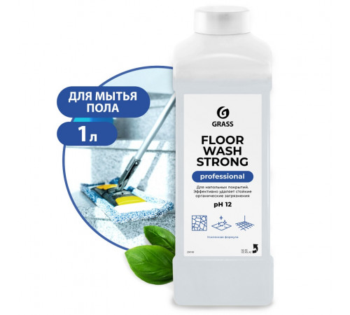 Средство для мытья полов Grass «Floor Wash Strong» Professional, 1 л