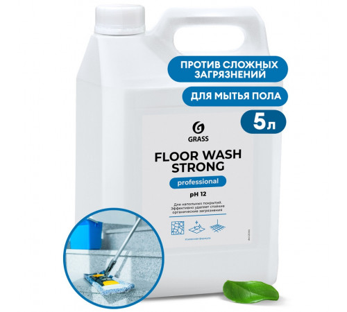 Средство для мытья полов Grass «Floor Wash Strong» Professional, 5 л