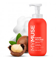 Увлажняющее мыло-пенка для рук MY MUSE с маслом макадамии и экстрактом черного перца, 500 мл