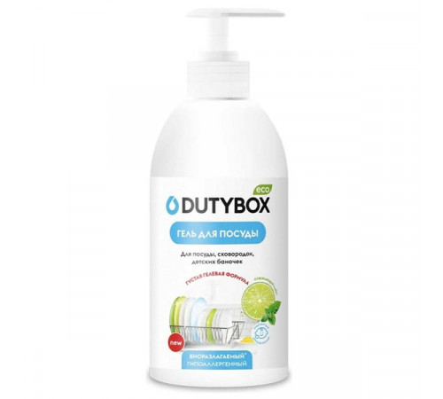 Эко-гель для посуды DutyBox DISHES 'Лайм и мята', 500 мл полный