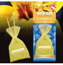 Ароматизатор подвесной мешочек с гранулами Areon PEARLS Vanilla MIA (Ванила МИА) 31гр.