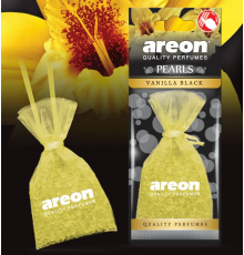 Ароматизатор подвесной мешочек с гранулами Areon PEARLS Vanilla Black (Ванила Блэк) 31гр.