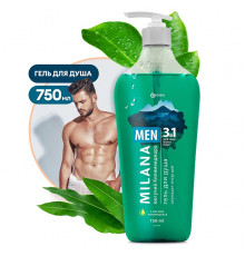 Гель для душа Grass Milana MEN 'Могучий Килиманджаро' с маслом лемонграсса (флакон 750 мл)