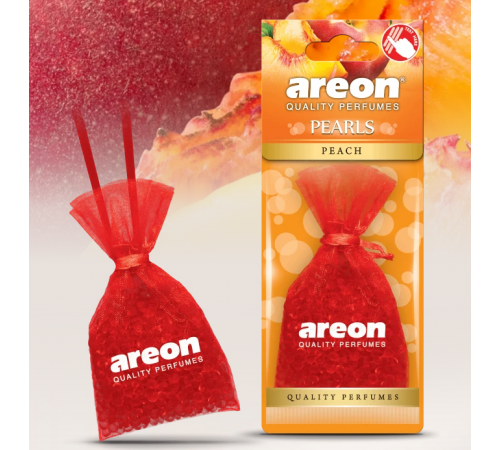 Ароматизатор подвесной мешочек с гранулами Areon PEARLS Peach (Персик) 31гр.