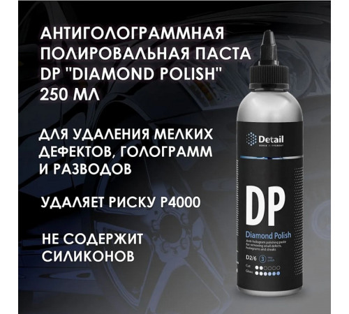 Антиголограммная полировальная паста DP 'Diamond Polish', 250 мл Антиголограммная полировальная паста DP 'Diamond Polish', 250 мл