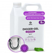 Средство для прочистки канализационных труб Grass «Digger-Gel», 5 л