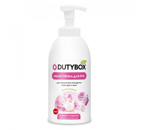 Эко-пенка для рук DutyBox HANDS 'Bubble gum', 500 мл полный