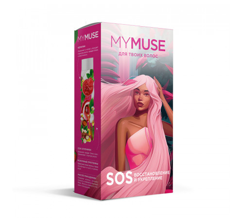 MY MUSE Подарочный набор шампунь и бальзам SOS-восстановление