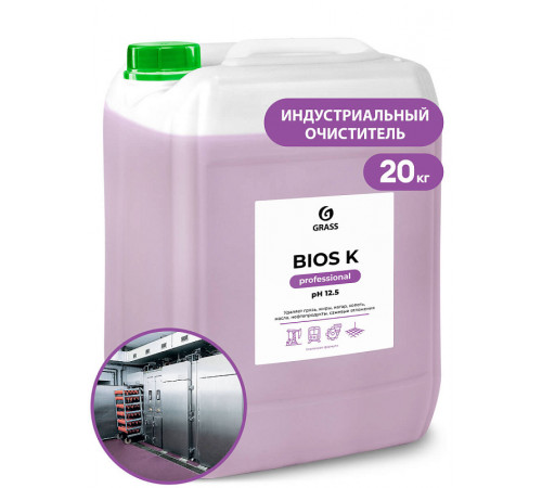 Высококонцентрированное щелочное средство Grass «Bios K», 22,5 кг Высококонцентрированное щелочное средство Grass «Bios K», 22,5 кг