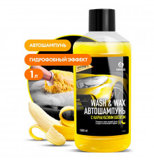 Автошампунь с карнаубским воском Grass «Wash & Wax», 1л