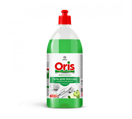 Средство для мытья посуды ORIS Зелёное яблоко, 1 л