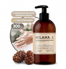 Жидкое парфюмированное мыло Milana 'Amber&Black Vetiver' , 300 мл